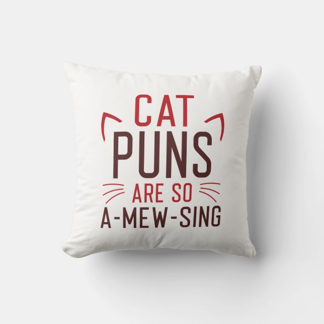 Coussin Les Puns De Chat Sont Si Étonnants (Recto)