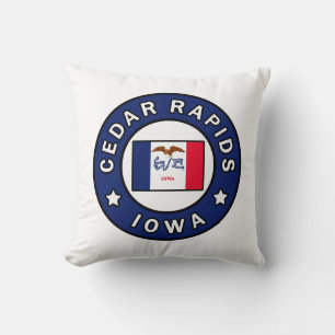 Coussin Les rapides de cèdre Iowa