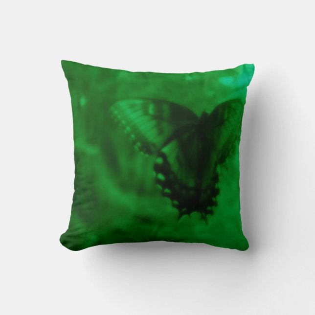 Coussin Les rêves des papillons - Vert (Recto)