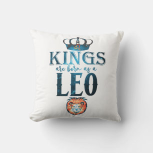 Coussin LES ROIS naissent sous le signe du Zodiaque LEO Ju