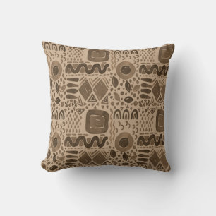 Coussin Les rythmes de la Terre - Motif d'Afrique ethnique