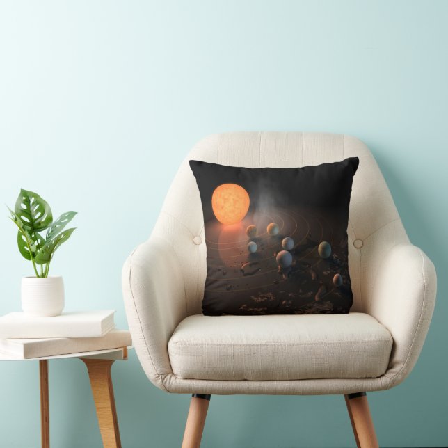 Coussin Les Sept Planètes De Trappist-1 En Orbite Autour D (Chaise)