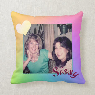 Coussin Les soeurs personnalisées lancent l'oreiller de 1