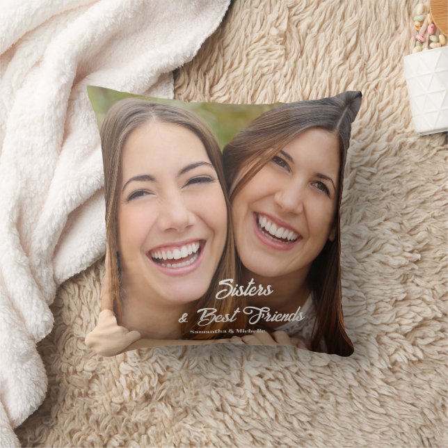Coussin Les soeurs photo Meilleurs amis (Couverture)