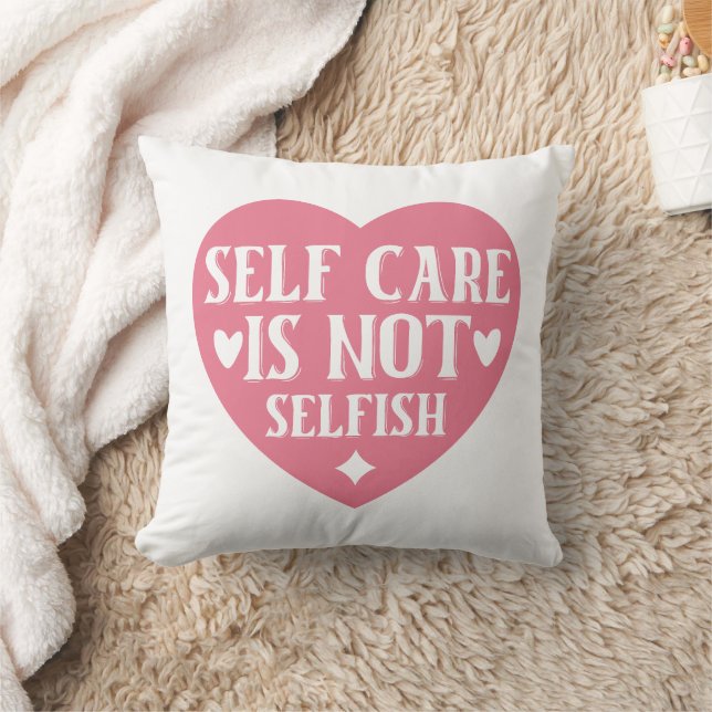 Coussin Les soins personnels ne sont pas égoïstes (Couverture)