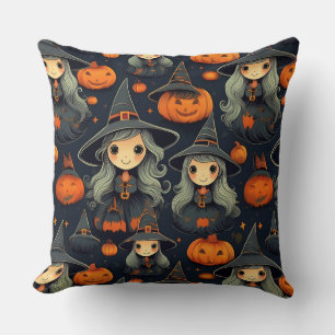 Coussin Les sorcières d'Halloween