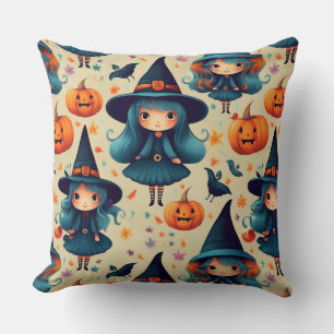 Coussin Les sorcières d'Halloween