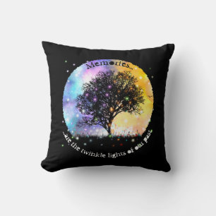 Coussin Les souvenirs sont des lumières scintillantes des 