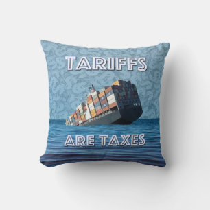 Coussin Les taxes sont des taxes guerre commerciale