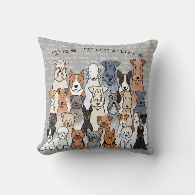 Coussin Les terriers (Recto)