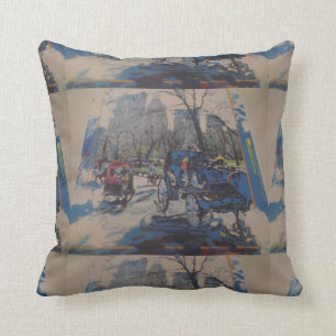 Coussin Les tirages du NYC Central Park lancent un oreille
