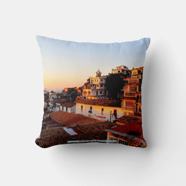 Coussin Les toits du Mexique (Recto)