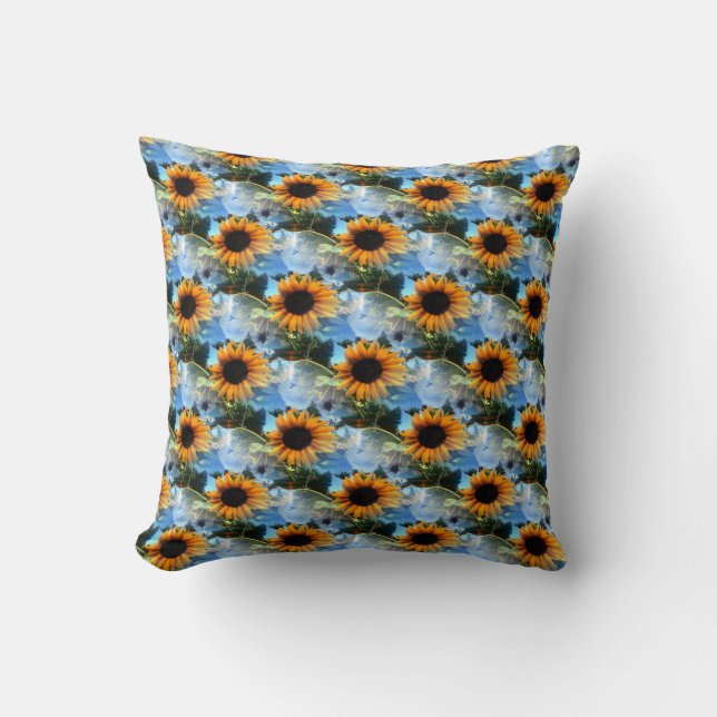 Coussin Les tournesols de Caitlin.... (Recto)