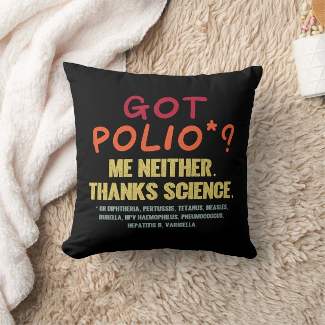 Coussin Les vaccins fonctionnent grâce Science Épidémiolog (Couverture)