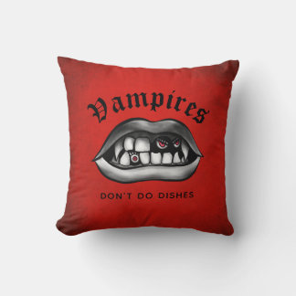 Coussin Les vampires ne font pas de plats amusants