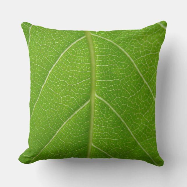 Coussin Les verts feuillus mignons se ferment de la (Recto)