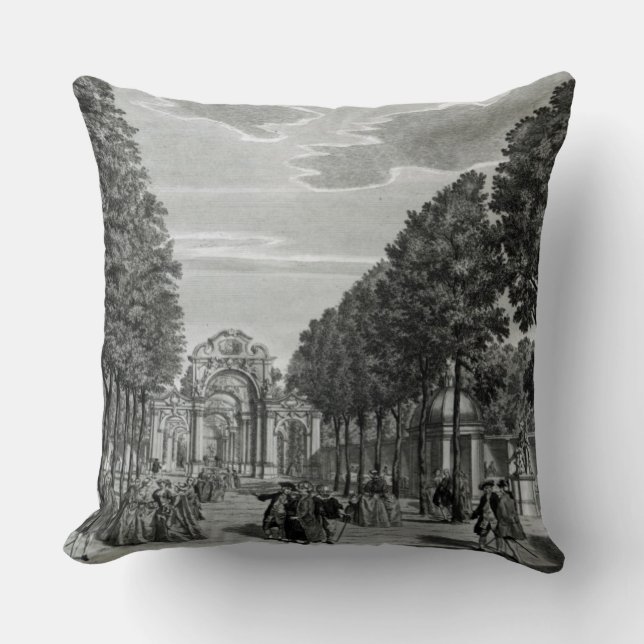 Coussin Les voûtes triomphales, la statue de Handel dans (Recto)