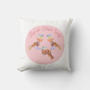 Coussin L'escouade Spritz   Thème de la soirée Aperol Bach