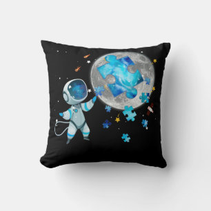 Coussin L'Espace De sensibilisation sur l'autisme Étoffe L