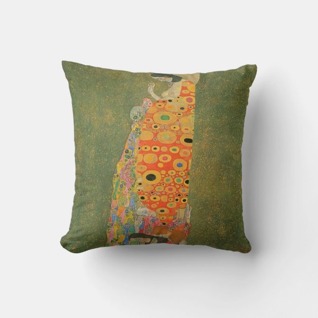 Coussin L'espoir abandonné par Gustav Klimt (Recto)