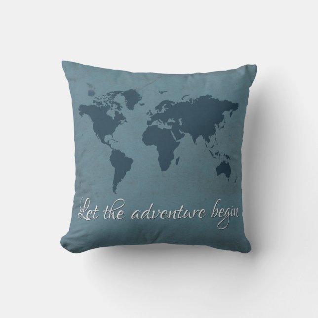 Coussin Let the adventure begin (Recto)