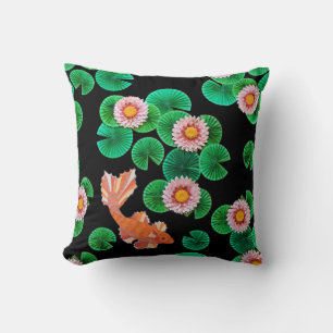 Coussin L'étang de carpes en papier