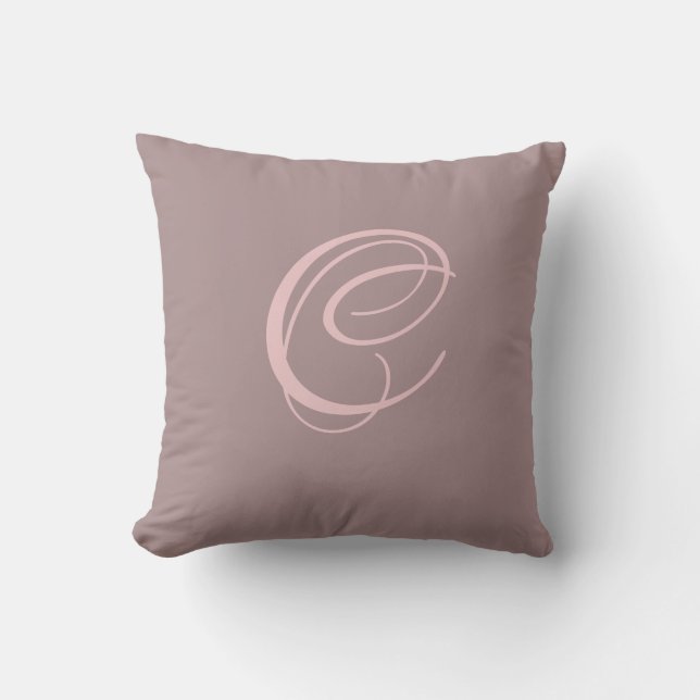Coussin Lettre C Monogramme Première personnalisation (Recto)
