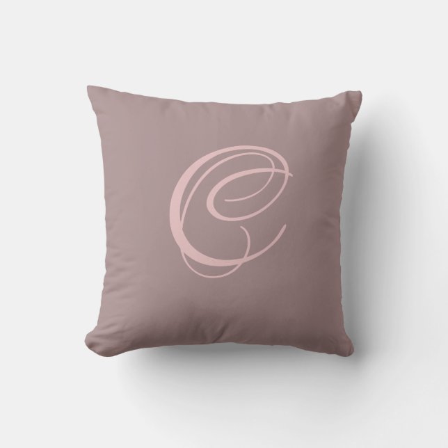 Coussin Lettre C Monogramme Première personnalisation (Recto)
