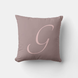 Coussin Lettre G Monogramme Initiale Personnalisée