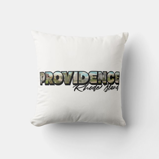 Coussin LETTRE GRANDE DE LA PROvidence Rhode Island T-shir (Recto)