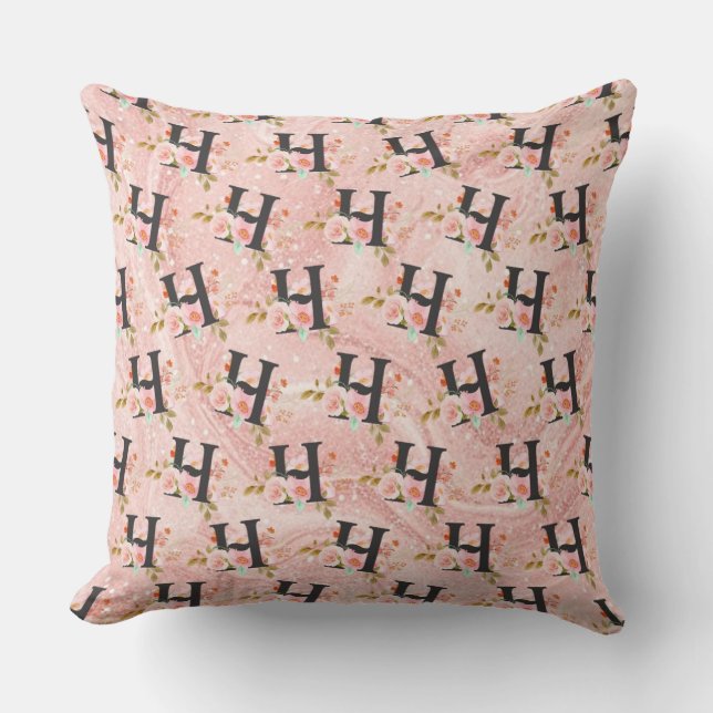 Coussin Lettre H (Recto)