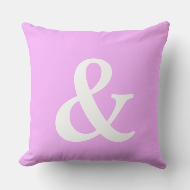 Coussin Lettre & Icône simple ART + vos couleurs & idées (Recto)