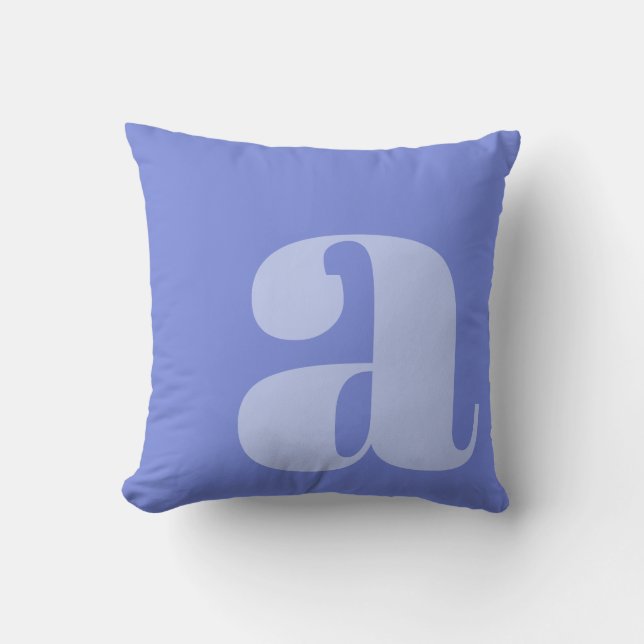 Coussin Lettre Initiale Monogramme Moderne Tendance Perven (Recto)