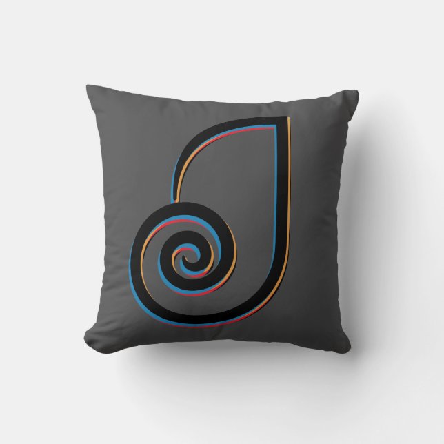 Coussin Lettre J Monogramme (Recto)