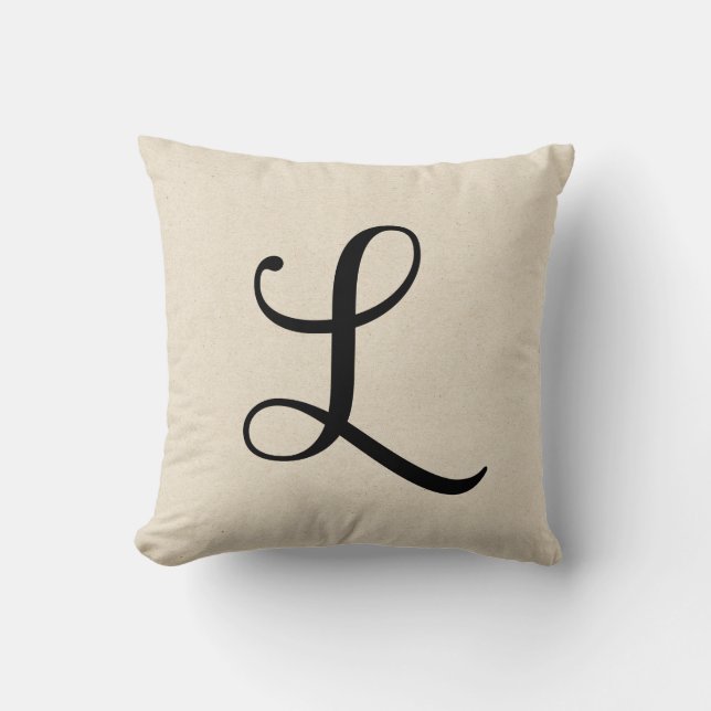 Coussin Lettre L (Recto)