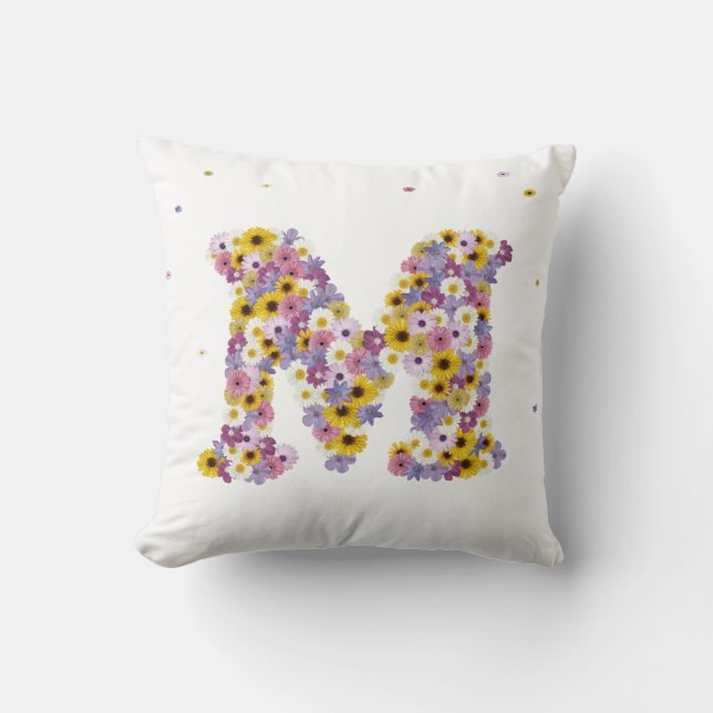 Coussin Lettre M (Recto)