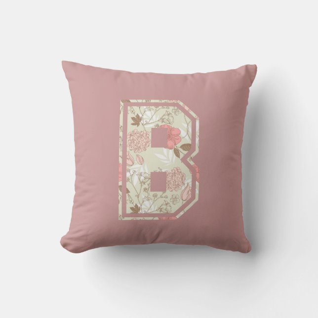 Coussin Lettre monogramme B (Recto)