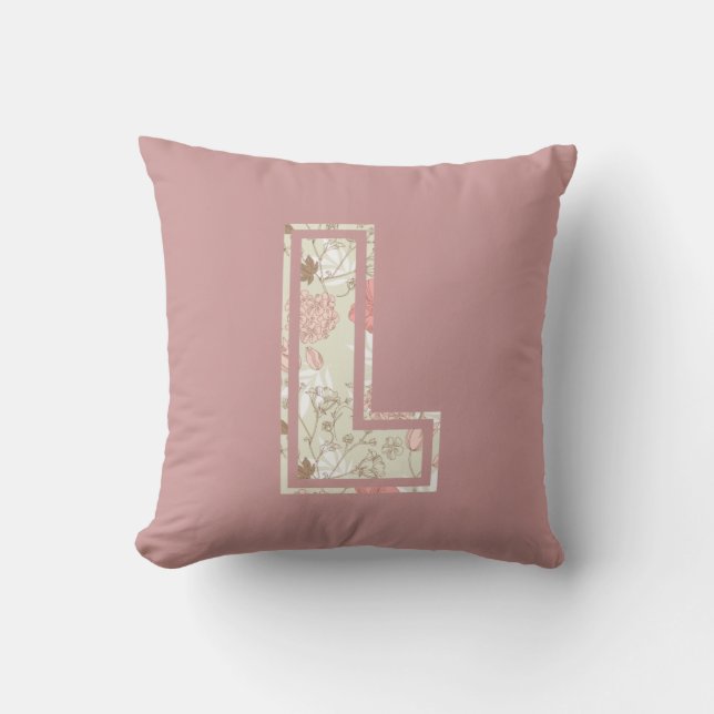 Coussin Lettre monogramme L (Recto)