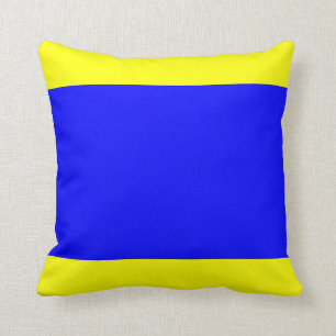 Coussin Lettre nautique D (delta) de signal de drapeau