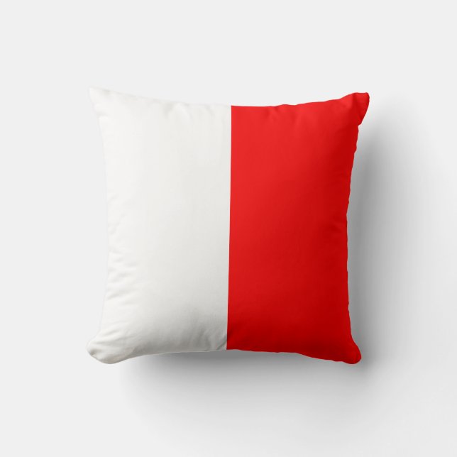 Coussin Lettre nautique H de signal de drapeau (Recto)