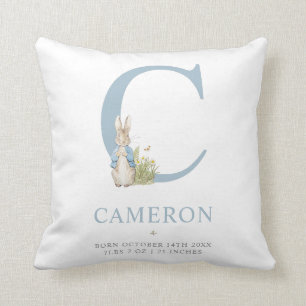 Coussin Lettre personnalisée par C de lapin de Peter
