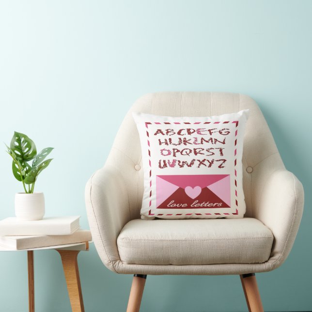 Coussin Lettres d'amour (Chaise)