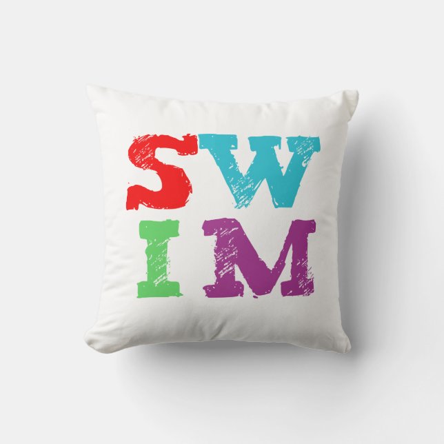 Coussin Lettres de BAIN (Recto)