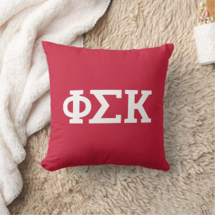 Coussin Lettres Phi Sigma Kappa