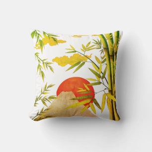 Coussin Levée de soleil de montagne japonaise orientale av