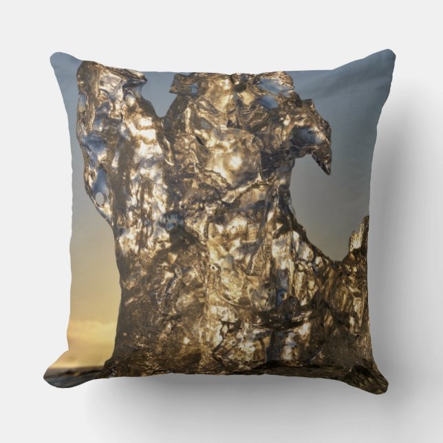 Coussin Lever de soleil doré vu à travers une formation d' (Recto)