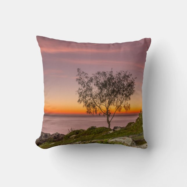 Coussin Lever de soleil sur la plage Armação (Recto)