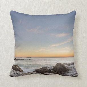 Coussin Lever de soleil sur la plage Armação, San Catari