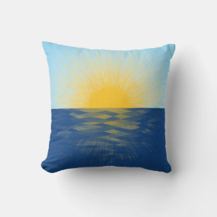 Coussin Lever de soleil sur l'océan Nouveaux débuts