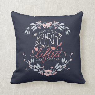 Coussin Levez vos esprits ce printemps 